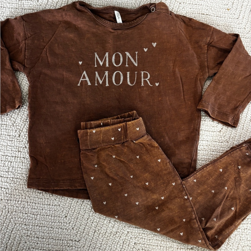Rylee + Cru Tan Kids Set with Heart Accents